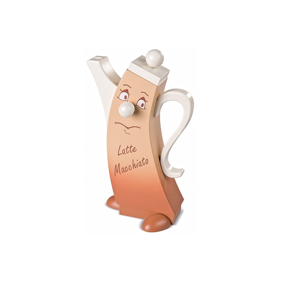 Moderne Räucherfigur Latte Macchiato, 12x7x21cm