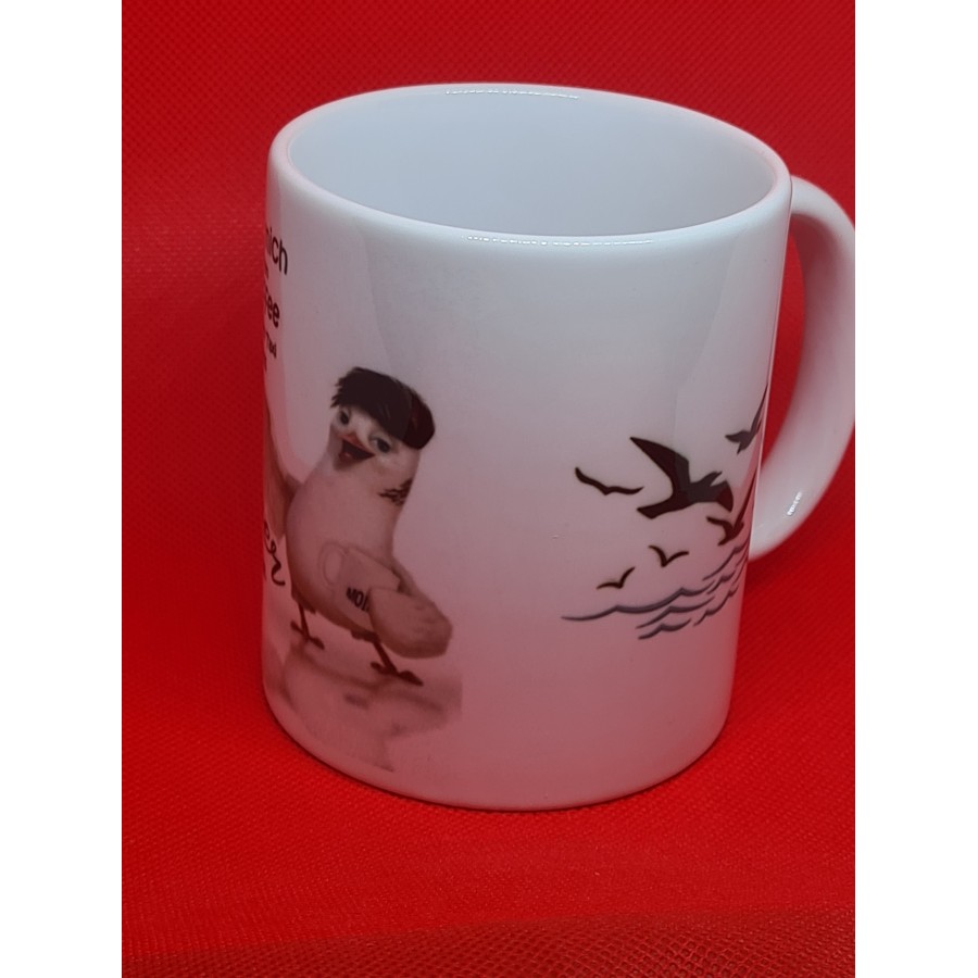 Keramiktasse mit Aufdruck "Für mich einen Kaffee"
