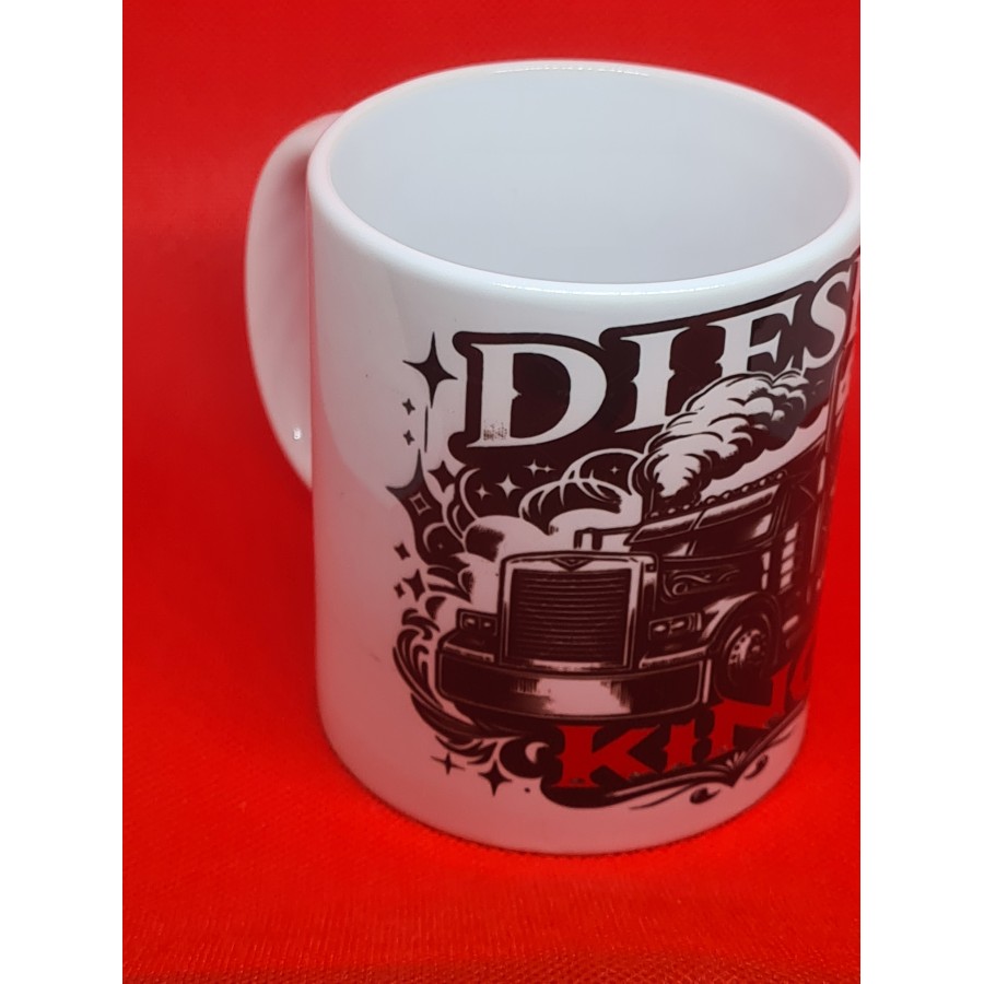 Keramiktasse mit Aufdruck "Diesel King"