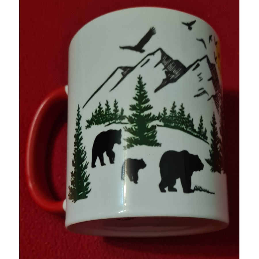 Keramiktasse mit Aufdruck "Camper Life"