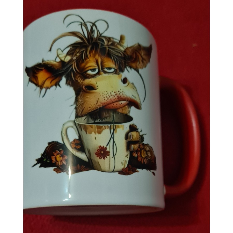 Keramiktasse mit Aufdruck "Kaffee KUH" Keramiktasse mit Aufdruck "Kaffee KUH"