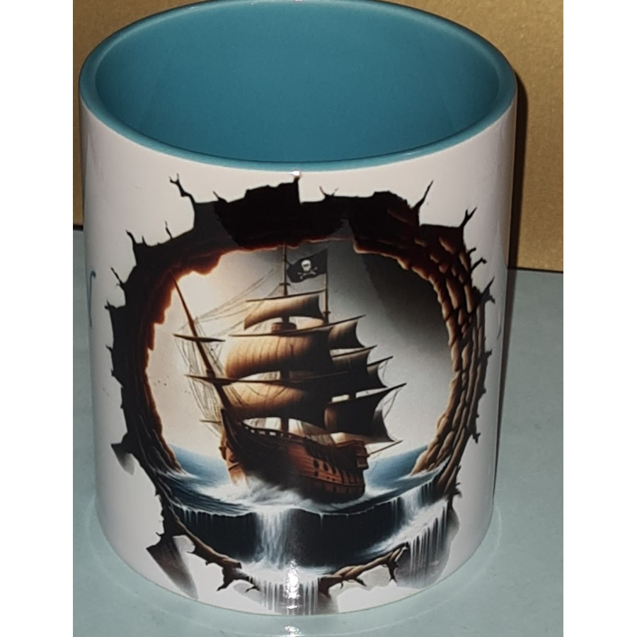 Keramiktasse mit Aufdruck "PiratenSegelschiff" Keramiktasse mit Aufdruck "PiratenSegelschiff"