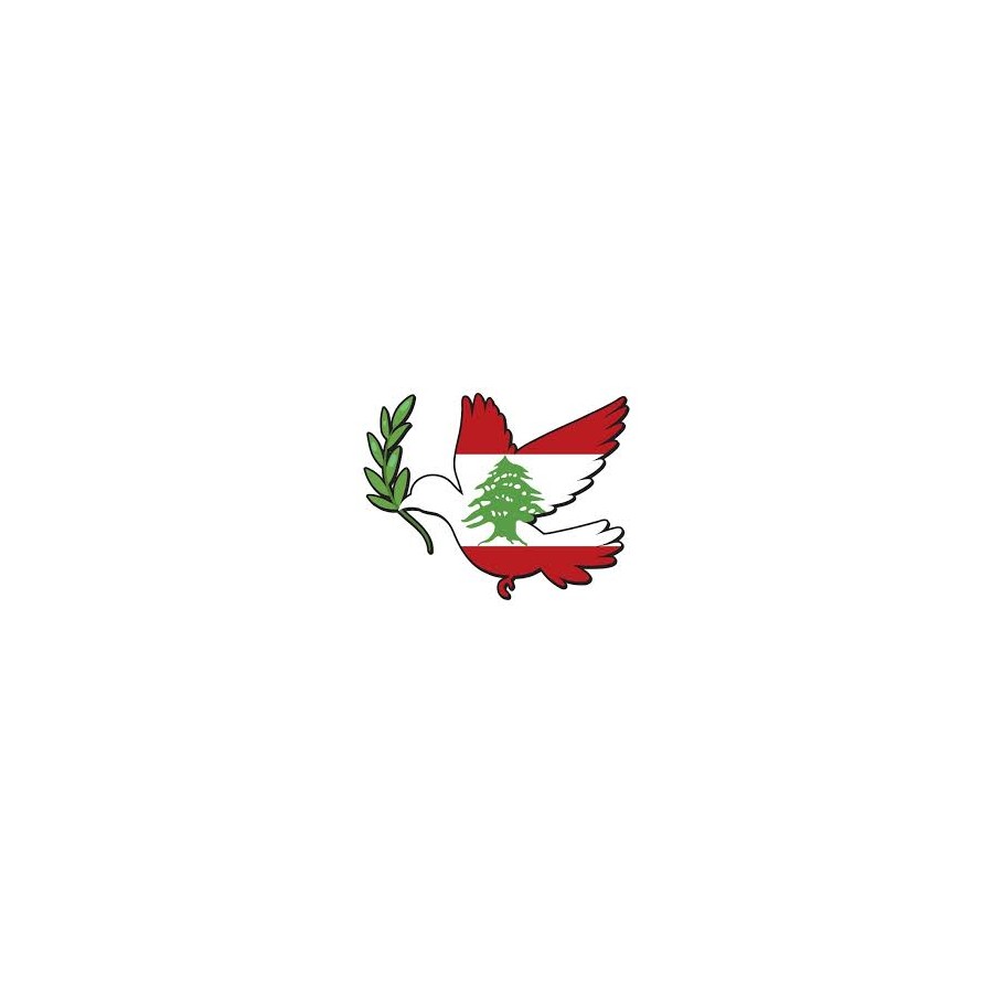 Keramiktasse mit Aufdruck "Flagge Libanon" Keramiktasse mit Aufdruck "Flagge Libanon"