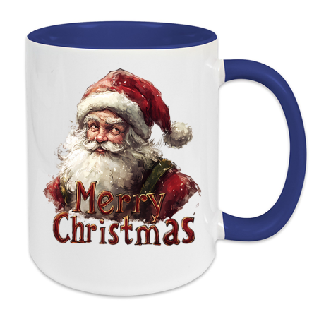 Weiße Keramik Tasse - Weinachten"1"