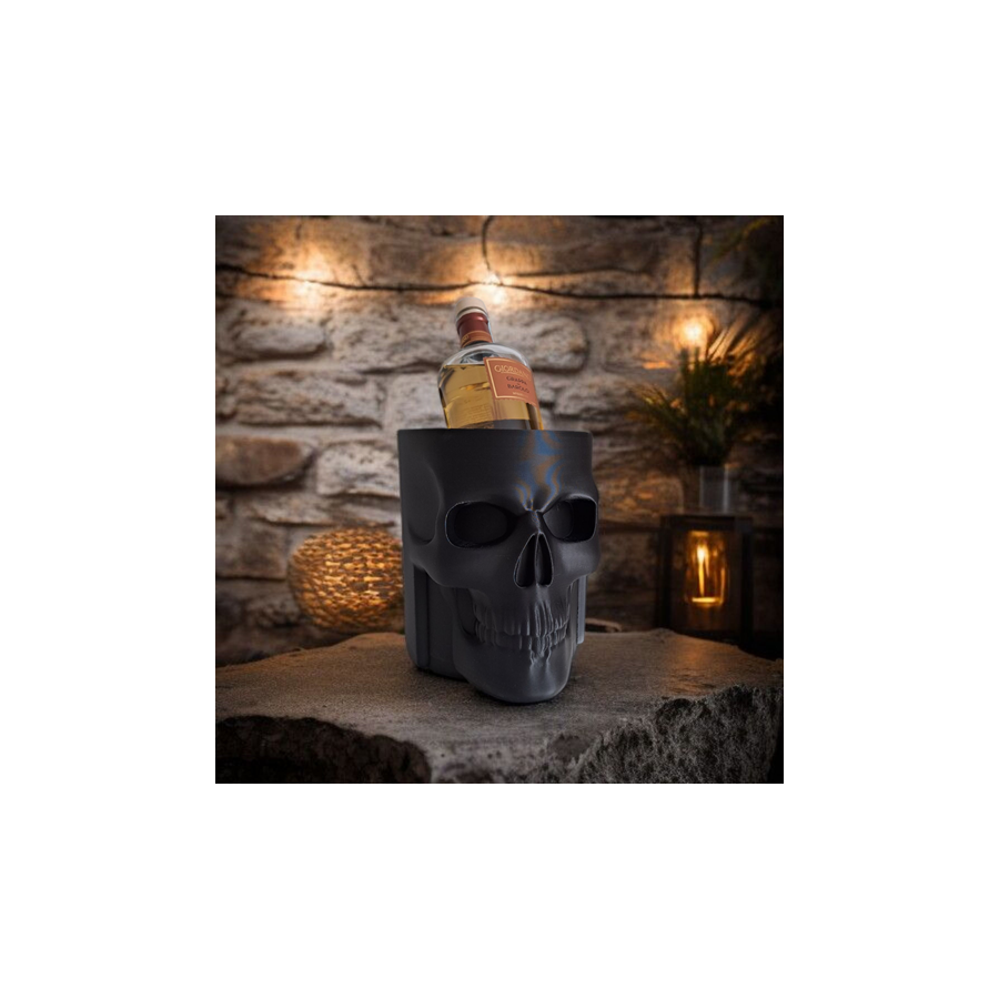 Skull Whiskey Bottle Kühler, Flaschenhalter Skull Whiskey Bottle Kühler, Flaschenhalter