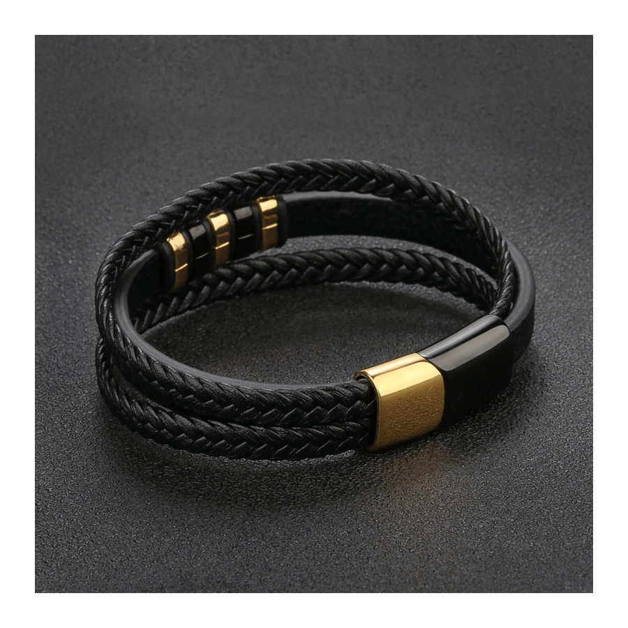 Seil-Armband Aus PU Leder, Geflochtenes Armband, Wickelarmband, Schmuck