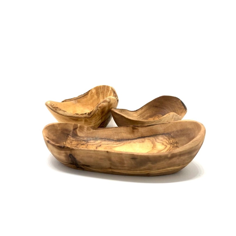 Schale rustikal ca. 14 – 16 cm Olivenholz