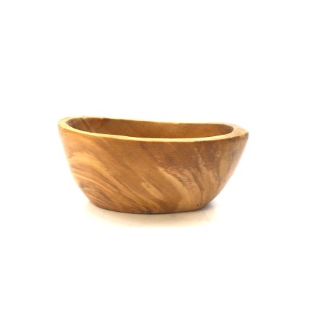 Tapas Schale, tief und oval 12 – 14 cm aus Olivenholz
