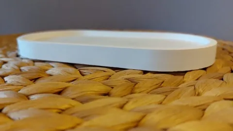 Stilvoller Ovaler Keramik-Untersetzer / Tablet– Elegante Ablage für Schmuck oder als Deko