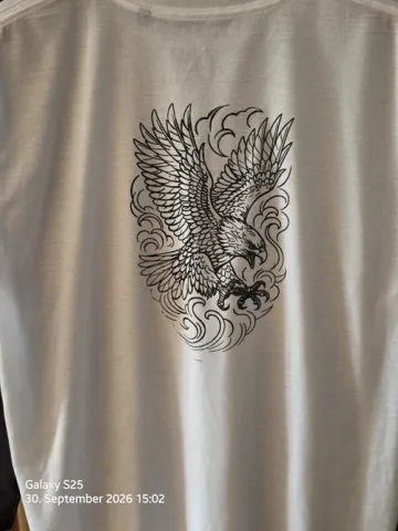 T-Shirt Adler Motiv mit hochwertigem Siebdruck | Größe 2XL