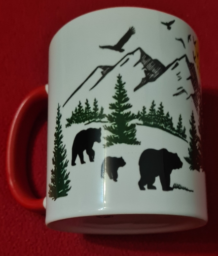 Keramiktasse mit Aufdruck "Camper Life"