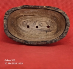 Seifenschale aus Olivenholz