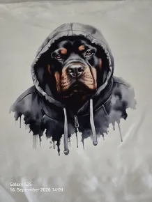 Rottweiler Kissenbezug 40 x 40 cm – Hundemotiv im Sublimationsdruck