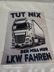 LKW Kissenbezug 40 x 40 cm –LKWmotiv im Sublimationsdruck